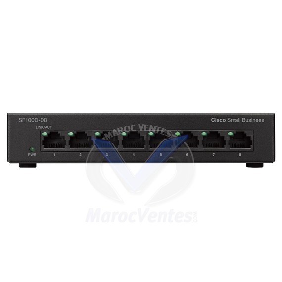 Switch 8 Ports (10/100) Fast Ethernet non géré SF110D-08-UK