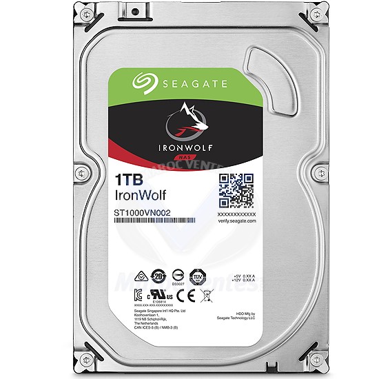 Disque Dur 3.5" 1 To 5900 RPM 64 Mo Serial ATA 6 Gb/s pour NAS ST1000VN002