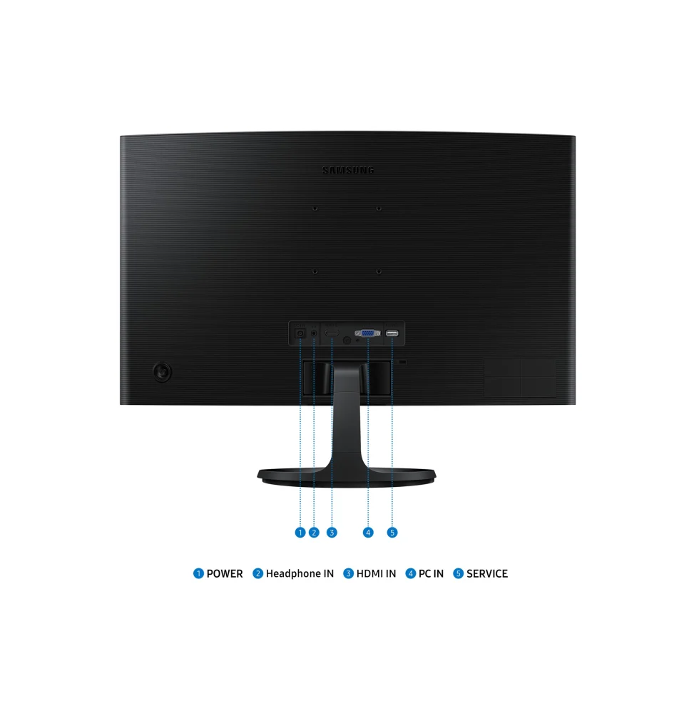 SAMSUNG Moniteur serie D Curved 24