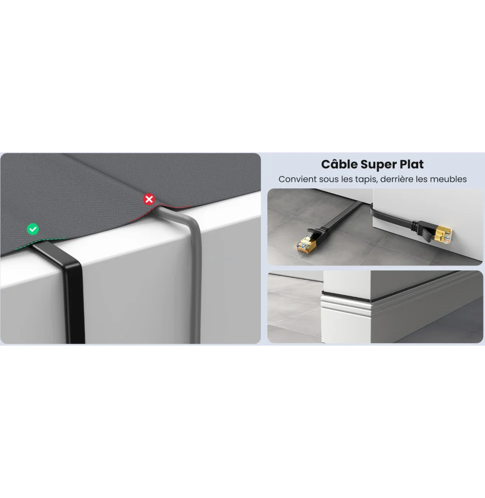 Ugreen Cable Ethernet Flat CAT7 U FTP 5M 11263