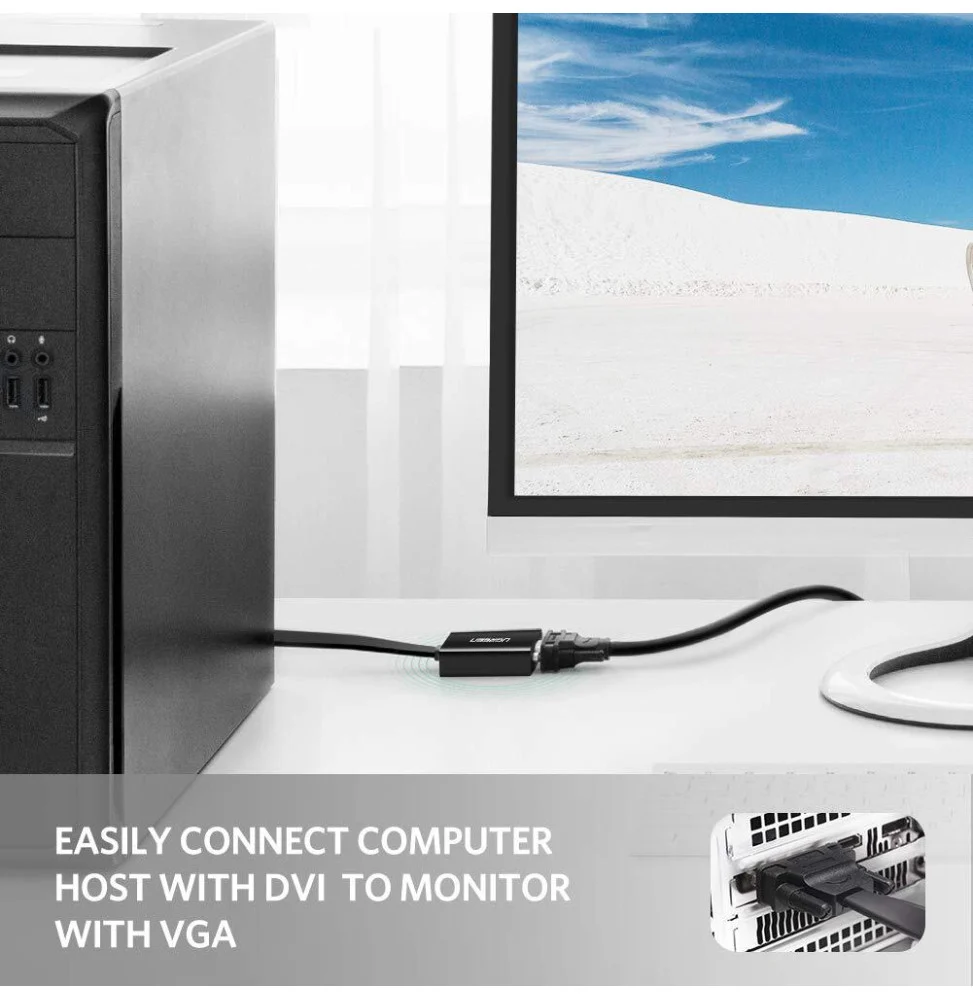 Ugreen Adaptateur DVI-D to VGA 40259