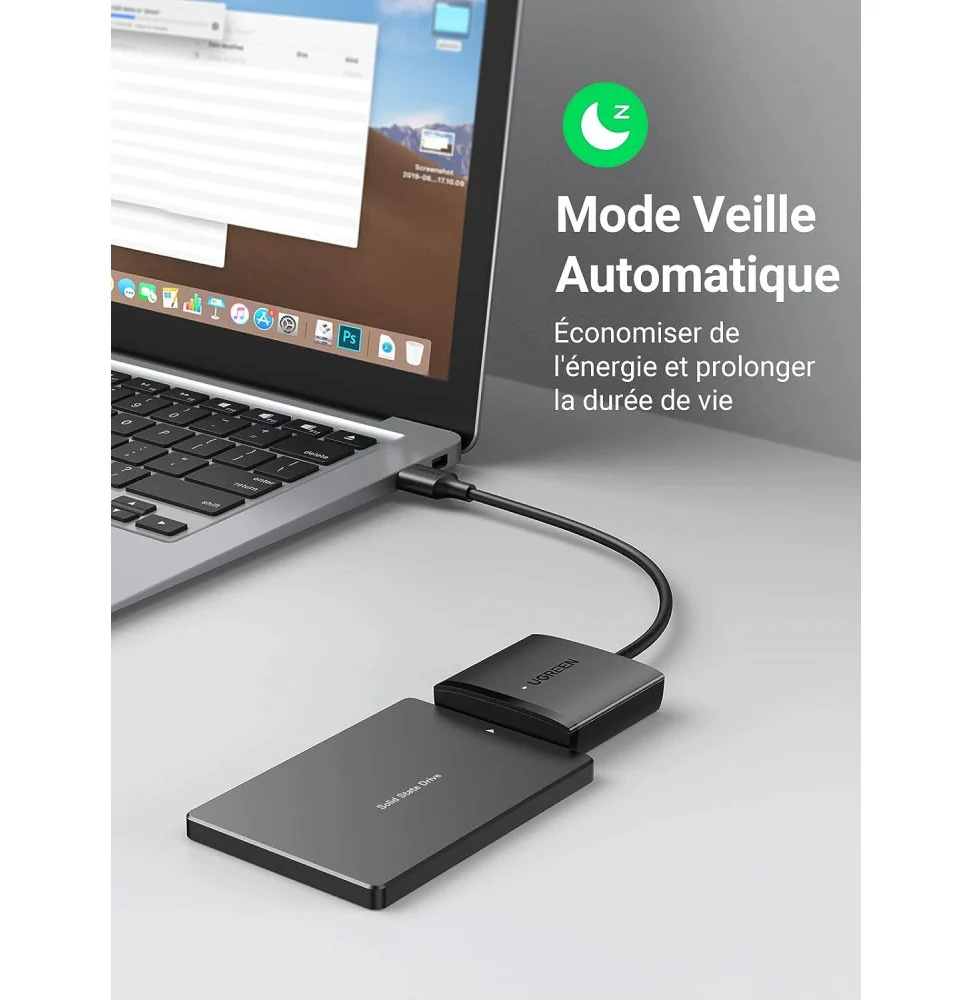 Ugreen Adaptateur USB 3.0 to 2 5 3 5 SATA 60561