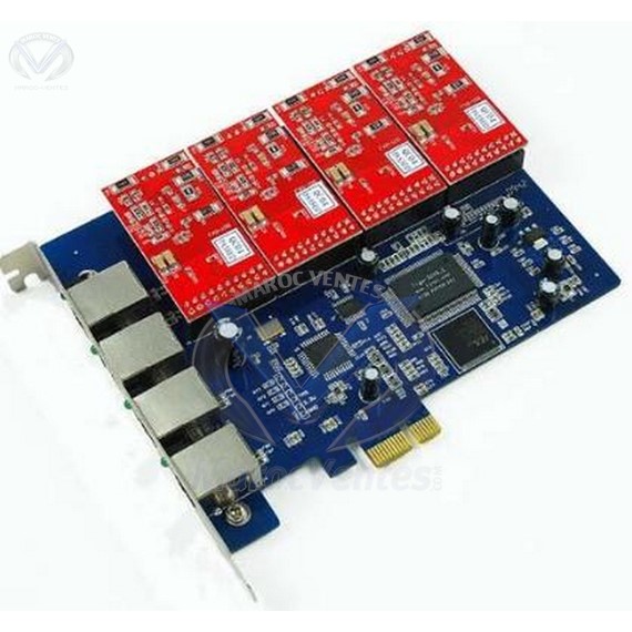 Card Asterisk 4 analog lines with PCI  Express 1 ZA4E